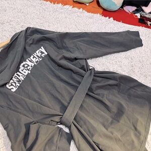 Savage Fenty Graphite Sweatshirt Robe